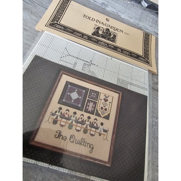 Lot of 3 Told in a Garden Cross Stitch Pattern Mixed Lot NIP Quilts Rare Nos - Picture 7 of 8